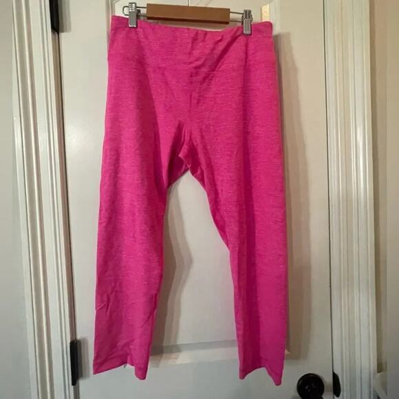 90 Degree by Reflex - Hot PInk Workout Cropped Pants - EUC - L - Picture 1 of 4